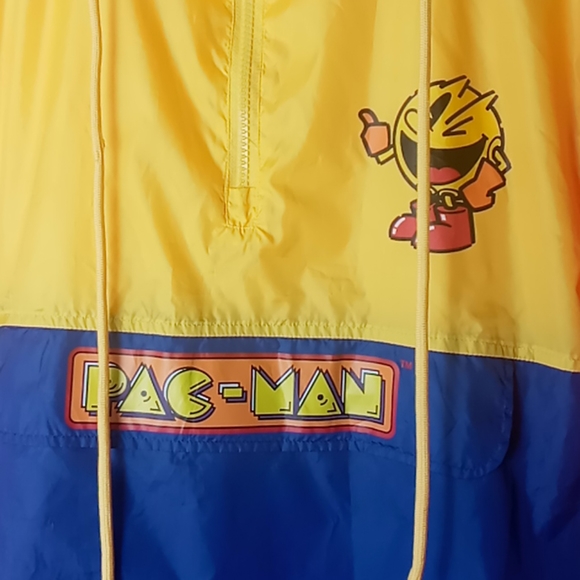 PAC-MAN HOODIE/WINDBREAKER JACKET MENS SIZE L - Picture 3 of 16